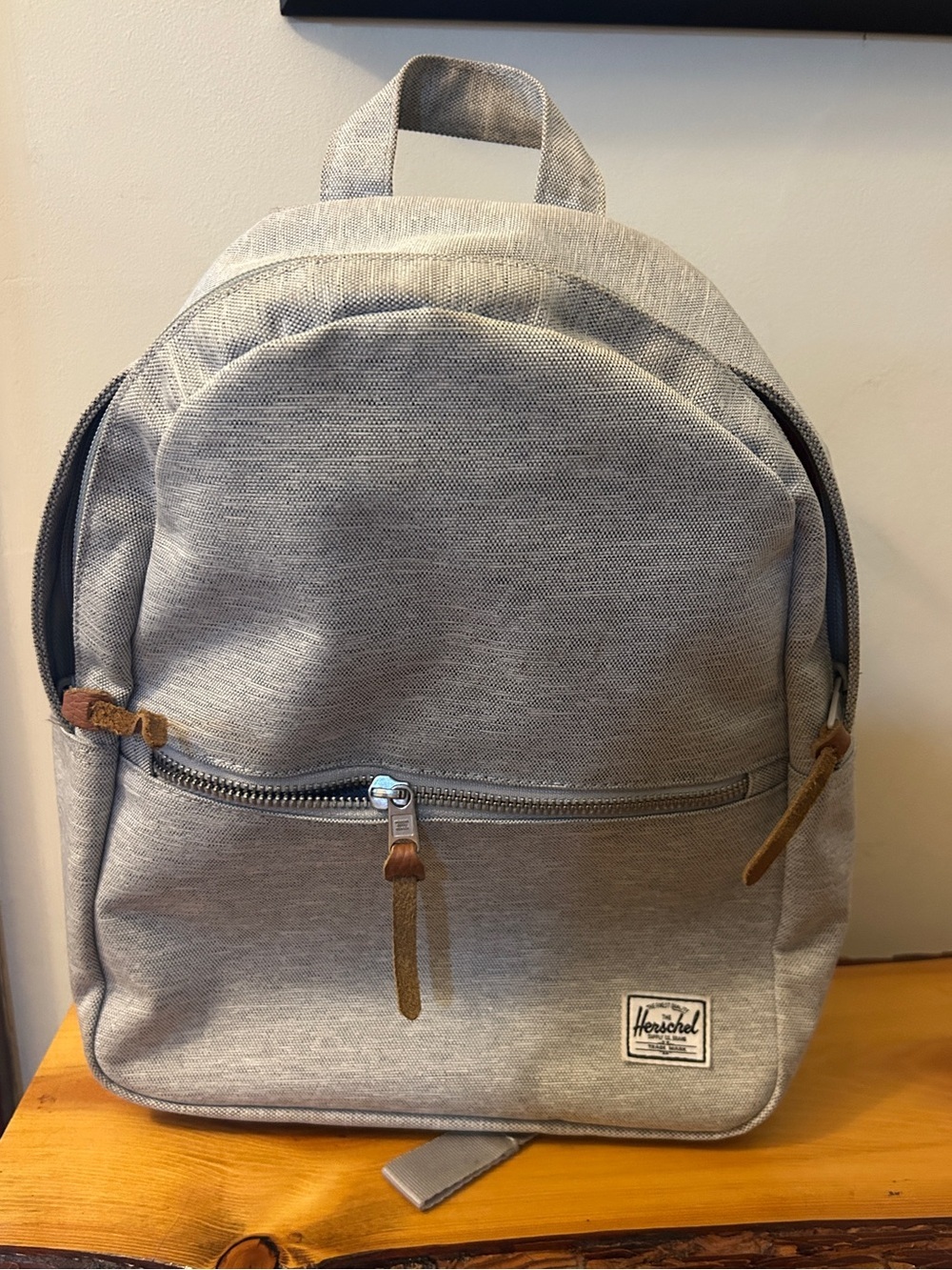 Herschel Supply Company mini Light Gray Daypack with Leather Accents